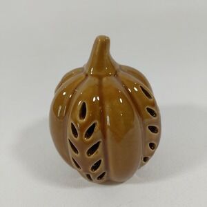 NEW LIGHTED‎ LED CERAMIC PUMPKIN HOME TABLE DECOR Tree/Leaf Design